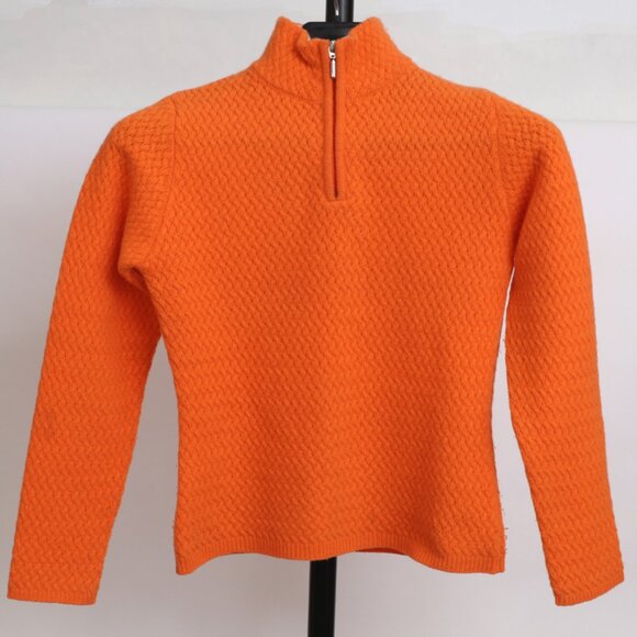 Enzo Mantovani  wool and cashmere   Half-Zip MockNeck Sweater - Picture 7 of 8